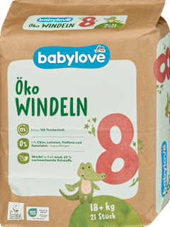 Windeln Öko Gr. 8 (18+ kg) babylove