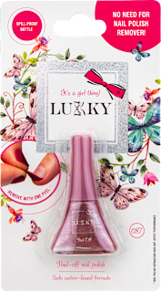 Peel off lak za nokte – biserno rozi LUKKY