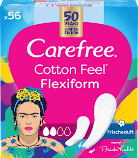 Slipeinlagen Cotton Feel Flexiform mit Frischeduft Carefree