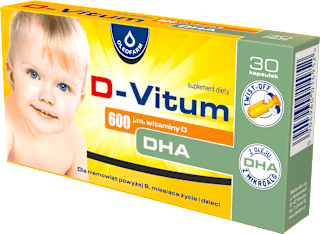 Suplement diety D-Vitum DHA 600 j.m., kapsułki twist-off OLEOFARM