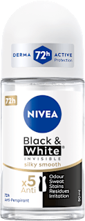 Black&White Invisible silky smooth Antyperspirant roll-on NIVEA