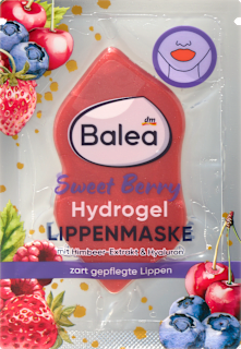 hydrogelová maska na rty Sweet Berry Balea