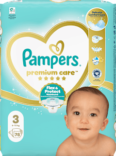 Plenice velikost 3 (6-10 kg) Pampers Premium Care