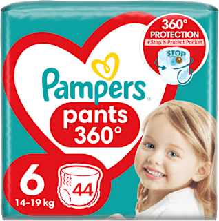 Hlačne plenice 360°, velikost 6 (14-19 kg) Pampers active baby