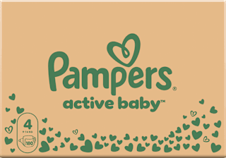 Plenice velikost 4 - mesečno pakiranje (9-14 kg) Pampers active baby