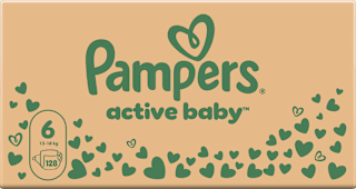 Plenice velikost 6 - mesečno pakiranje (13-18 kg) Pampers active baby