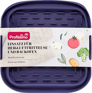 Multifunktions-Einsatz Silikon für Heißluftfritteuse und Backofen Profissimo