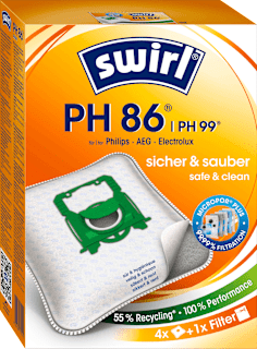 Staubsaugerbeutel PH86 MicroPor Swirl