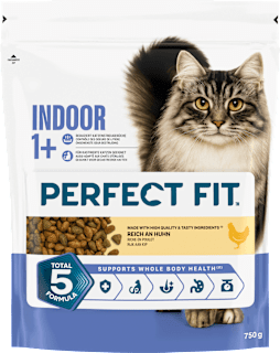 Trockenfutter Katze Indoor 1+ mit Huhn, Adult PERFECT FIT