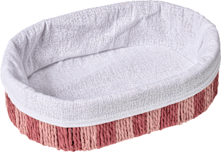 Brotkorb oval, pflaume gestreift (30x20x8 cm) BOLTZE