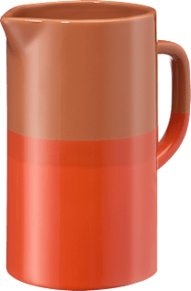 Krug aus Keramik, braun/orange (1 l)  dm home