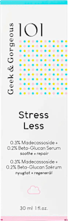Pleťové sérum Stress Less 0,3 % Madecassoside + 0,2 % Beta-Glucan Geek&Gorgeous