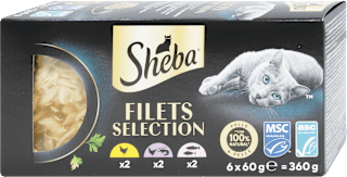 Cibo umido per gatti mix pollo, gamberetti e pesce Sheba