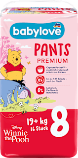 Pannolini a mutandina premium misura 8 (19+ kg) babylove