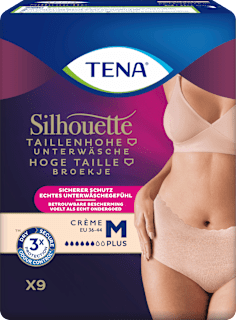 Silhouette Crème Schutzunterwäsche Größe M Plus TENA