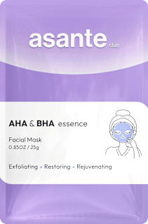 Textilná pleťová maska AHA & BHA essence ASANTE