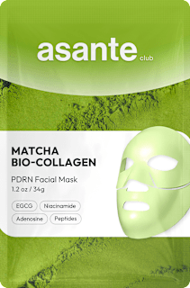 Gélová pleťová maska Matcha Bio-Collagen PDRN ASANTE