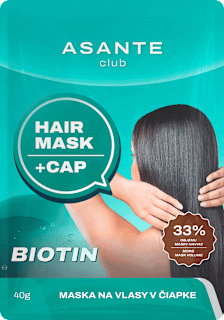 Maska na vlasy v čiapke BIOTIN ASANTE