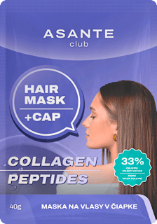 Maska na vlasy v čiapke COLLAGEN PEPTIDES ASANTE