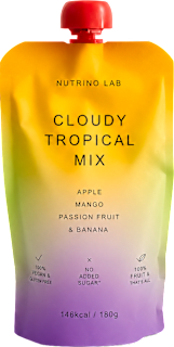 Voćni pire Cloudy Tropical Mix – jabuka, mango, marakuja i banana Nutrino Lab