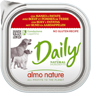 Cibo per cani Daily con manzo e patate almo nature