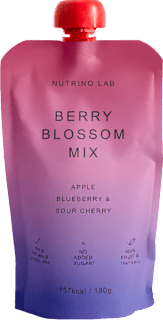 Voćni pire Berry Blossom Mix – jabuka, borovnica i višnja Nutrino Lab