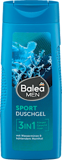 Tusfürdő 3in1 Sport, vízi mentával és mentollal Balea MEN
