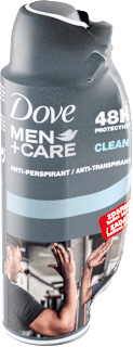 antiperspirant sprej Clean Comfort + holicí strojek Dove Men+Care