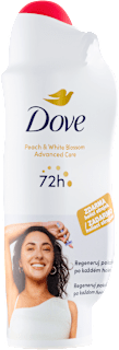 Advanced Care antiperspirant sprej Peach & Jasmin + holicí strojek BIC Dove
