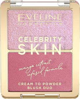 Róż kremowy do policzków cream to powder blush duo 01 soft harmony EVELINE COSMETICS
