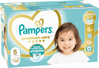 Premium Care pelene, junior, vel 5 (11 - 16 kg) Pampers Premium Care