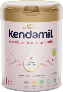 Tejalapú prémium anyatej-helyettesítő tápszer, újszülött kortól Kendamil
