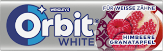 Kaugummi White Himbeere Granatapfel Orbit