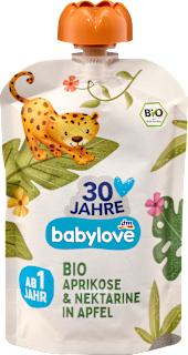 bio příkrm v sáčku jablko, meruňka & nektarinka babylove