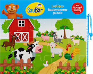 Puzzle do kúpeľa s motívom farmy SauBär