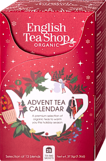 Kalendarz adwentowy z herbatkami w saszetkach, czerwony English Tea Shop