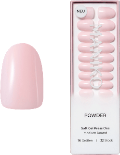 Künstliche Nägel Press Ons Medium Round Powder Maniko