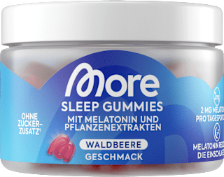 Sleep Gummies 40 St, Waldbeere Geschmack More Nutrition