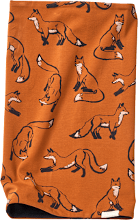 Loop Schal Pro Climate mit Fuchs-Muster, braun ALANA