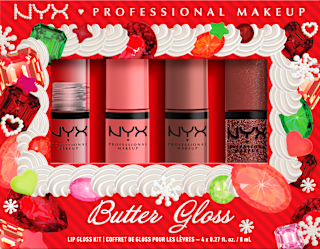 Lippengloss Set XMAS Butter Gloss Kit 4tlg NYX PROFESSIONAL MAKEUP