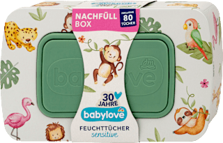 Feuchttücher sensitive & Metallbox babylove