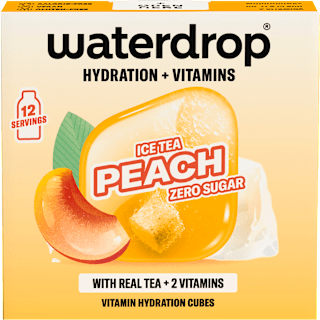 microdrink s příchutí černý čaj a broskev waterdrop