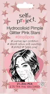 Anti Pickel Patches Hydrocolloid Pimple Glitter Pink Stars Selfie Project