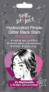 Anti Pickel Patches Hydrocolloid Pimple Glitter Black Stars Selfie Project