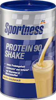 Proteinpulver, Protein 90 Shake, Vanille Geschmack Sportness
