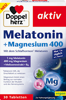 Melatonin aktiv + Magnesium 400 Doppelherz