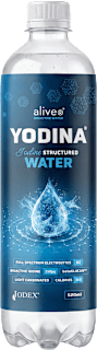 Jemne sýtená bioaktívna voda Yodina BIOaktívny jód betaGlukán + elektrolyty alive