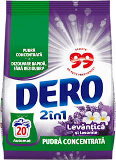 Detergent rufe pudră Lavandă 20 spălări DERO