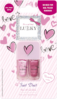 2u1 peel off lak za nokte Just Duet – pastelno rozi LUKKY