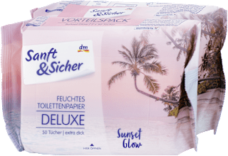 Vlhčený toaletný papier Sanft&Sicher
